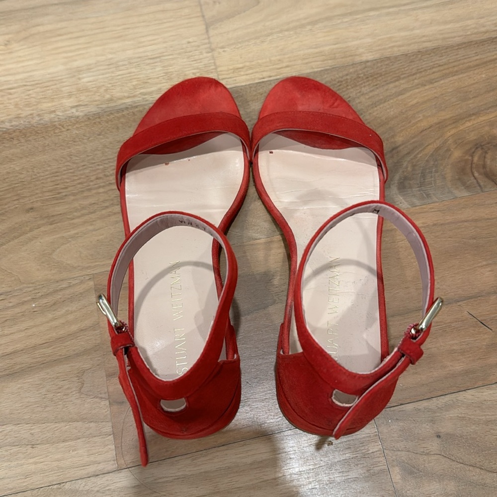 Stuart Weizman 35mm Block Heel Sandals Size 6 - image 6